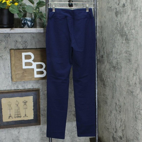 NWT French Terry Straight Leg Pants XXS Navy Blue - Picture 3 of 5